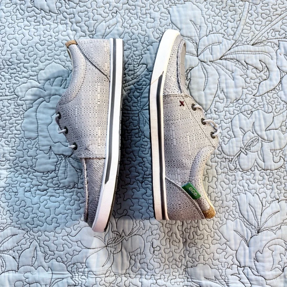 Twisted X Hooey Loper Gray Casual Moc Toe Lace Up Shoes Womens Size 8.5🧡 - Picture 5 of 10